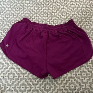 Purple Lululemon 2.5 Hotty Hot Shorts Size 8